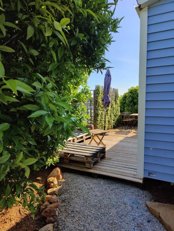 Casa Azul-Tiny House With Fantastic View, Big Outdoor Space And Pool ซิลเวส ภายนอก รูปภาพ